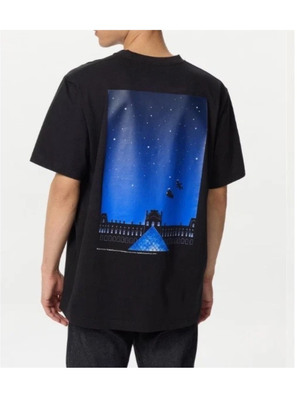 Uniqlo Doraemon Louvre black shirt M New  museum